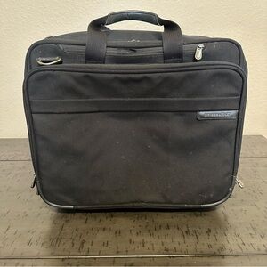 Briggs & Reilly Travelware BR213 17” Black Ballistic Nylon Rolling Briefcase